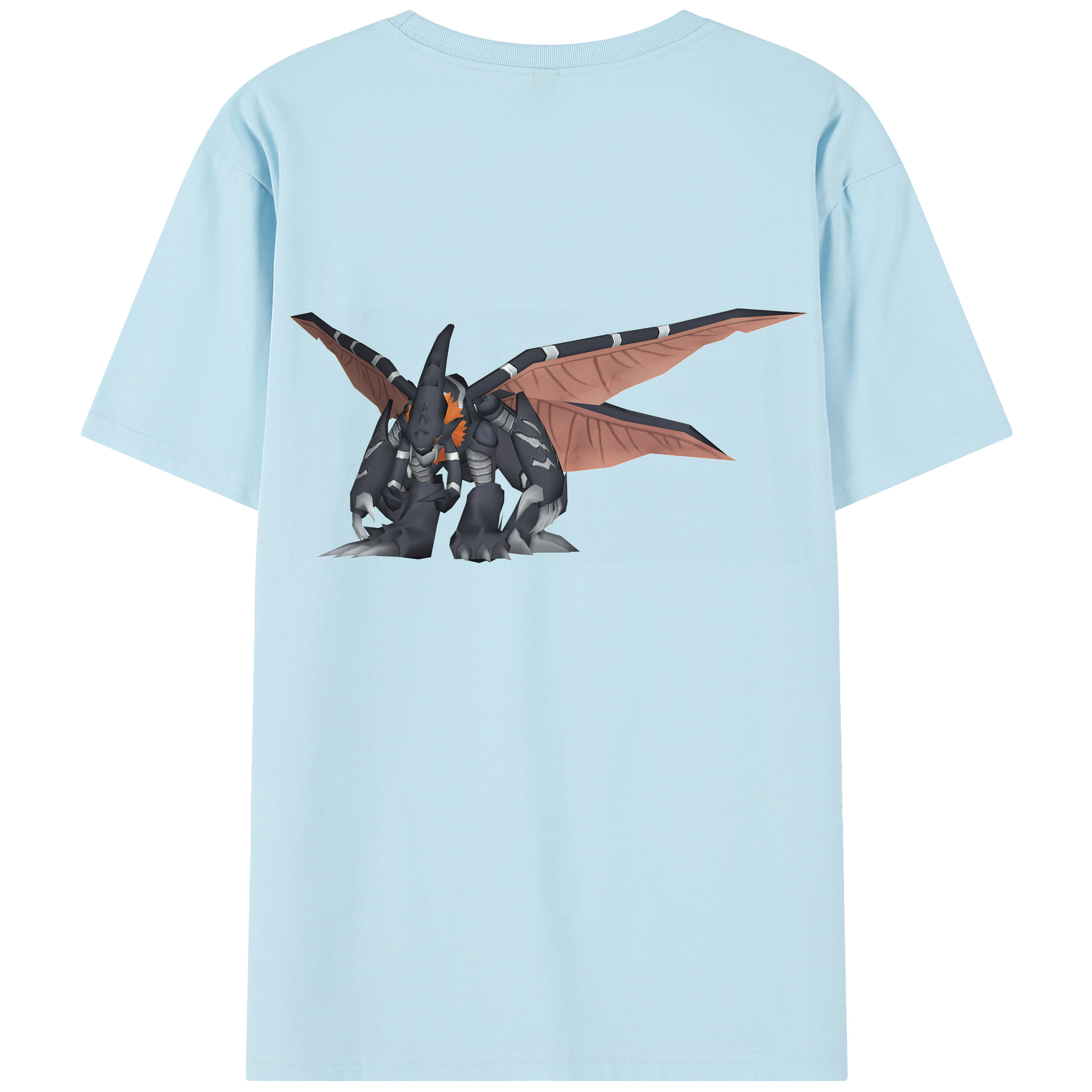 （画像用） Digimon デジタルモンスター/デジモン 綿100％半袖Tシャツ（背面プリント）